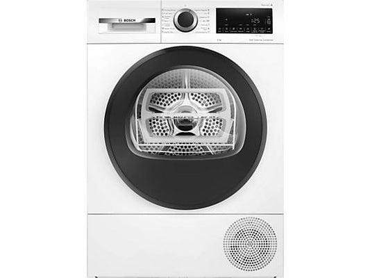 Secadora bomba de calor – Bosch WQG245D0ES, Serie 6, 9 kg, 15 programas, AutoDry, Condensador Autolimpiante, Blanco