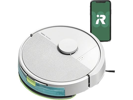 Robot friegasuelos – iRobot Roomba® 105 Combo Y311240, 12.8V, 200 ml, Autonomía 2h, Blanco