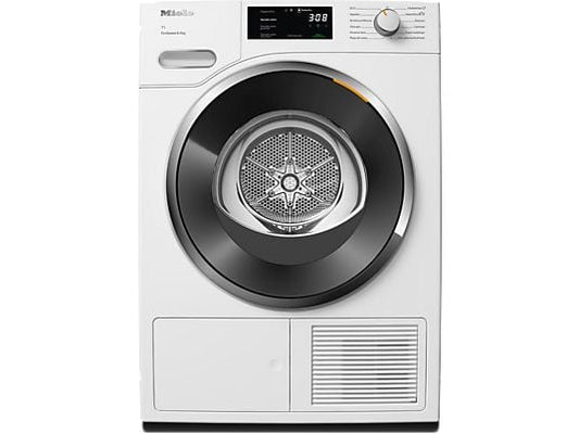 Secadora bomba de calor – Miele TWH780WP EcoSpeed & 9kg, 9 kg, 10 Programas, DirectSensor, SilenceDrum, DryCare 40, Blanco loto