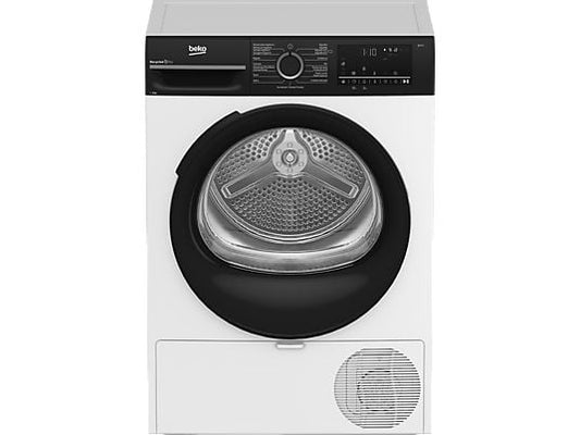 Secadora bomba de calor – Beko BM3T49240W, Motor ProSmart Inverter ,9 kg, 15 Programas, Display digital, Blanco