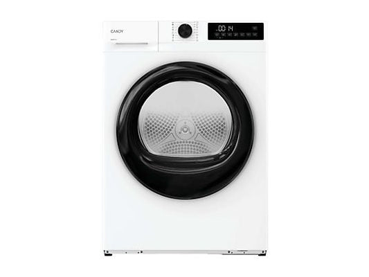 Secadora bomba de calor – Candy GD 9N2B-S, 9 kg, 16 Programas, Carga Frontal, Función Anti-Arrugas, Blanco