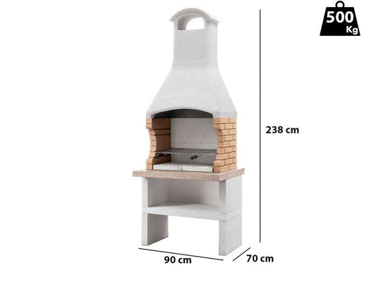 Barbacoa Module Grill de obra para leña y carbón – Palazzetti Ariel