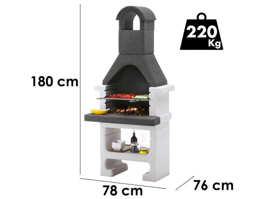 Barbacoa de cemento para carbón Palazzetti Aral GR