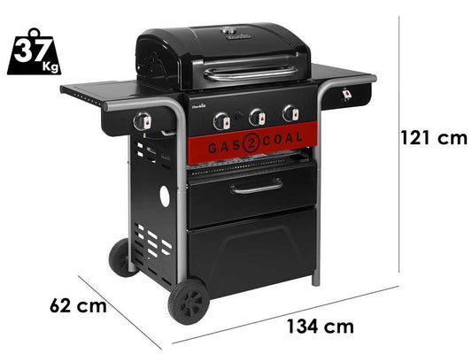 Barbacoa de gas y carbón Char-Broil Gas2Coal 2.0 3B