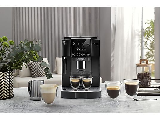 Cafetera superautomática – De’Longhi Magnifica Start ECAM220.21.BG, Molinillo integrado, Sistema Thermoblock, Vaporizador, 1450 W, 15 bar, Negro