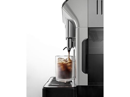Cafetera superautomática – De’Longhi Eletta Explore Cold Brew ECAM450.65.S, 1450W, 19 bar, Molinillo integrado, Táctil, Bebidas frías calientes, Plata