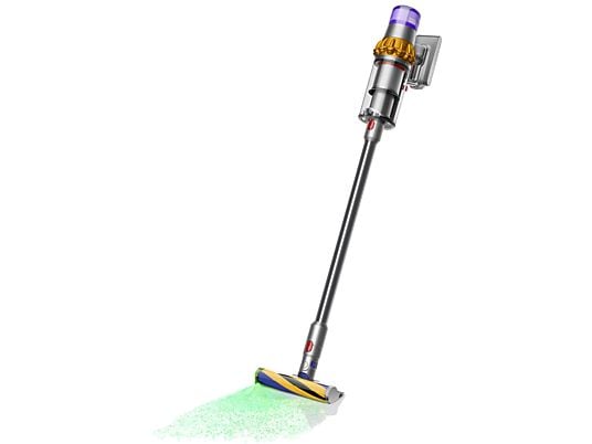 Aspirador escoba – Dyson V15 Detect™ Absolute, Potencia succión 240 AW, 60 min, Inteligente y Potente, 3 Modos, Tecnología Láser, Sensor Suciedad