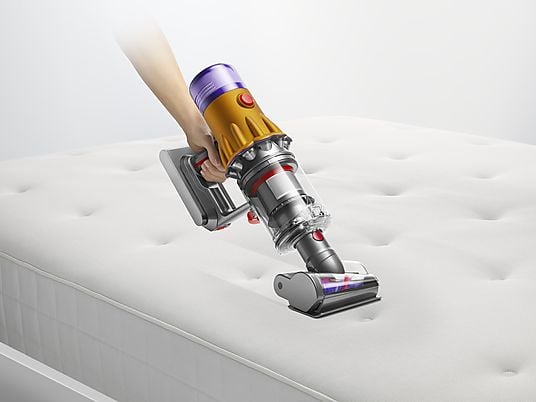 Aspirador escoba – Dyson V12 Detect™ Slim Absolute, Potencia succión 150 AW, Inteligente y Ligero, 60 min, Pantalla LCD, Tecnología Láser