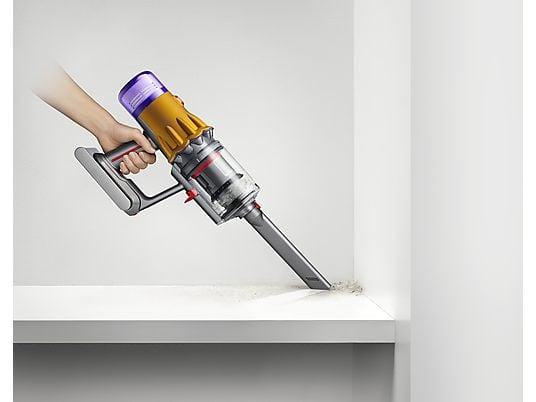 Aspirador escoba – Dyson V12 Detect™ Slim Absolute, Potencia succión 150 AW, Inteligente y Ligero, 60 min, Pantalla LCD, Tecnología Láser
