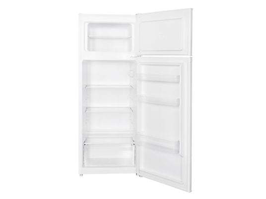 Frigorífico dos puertas – ok. OFK 471 E W, PW58BM, 142.5 cm, 206 l, Pies ajustables, Blanco
