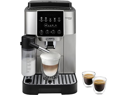 Cafetera superautomática – De’Longhi Magnifica Start Milk, ECAM220.80.SB, 1450W, 15bar, Molinillo integrado,Depósito leche,Táctil, Espumado automático