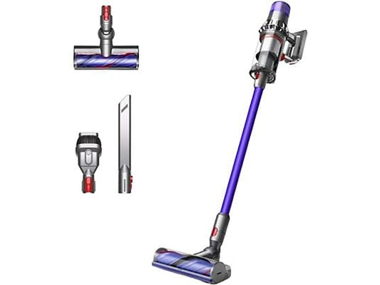 Aspirador escoba – Dyson V11™ Advanced, Potencia succión 200 AW, Autonomía 60 min, Accesorios, 3 Modos, Morado/Níquel