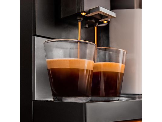 Cafetera superautomática - Cecotec Cremmaet Compactccino Connected Black Silver, 19 bares, Sistema Thermoblock, Black Silver