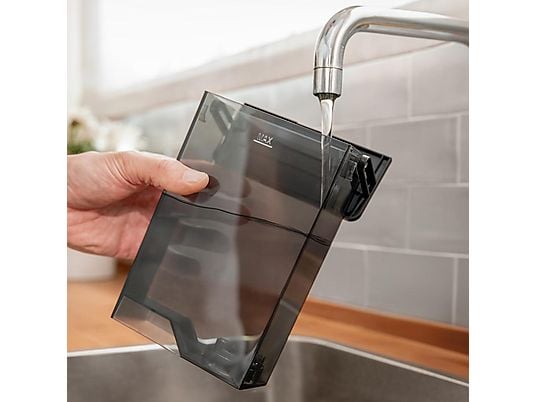 Cafetera superautomática - Cecotec Cremmaet Compactccino Connected Black Silver, 19 bares, Sistema Thermoblock, Black Silver