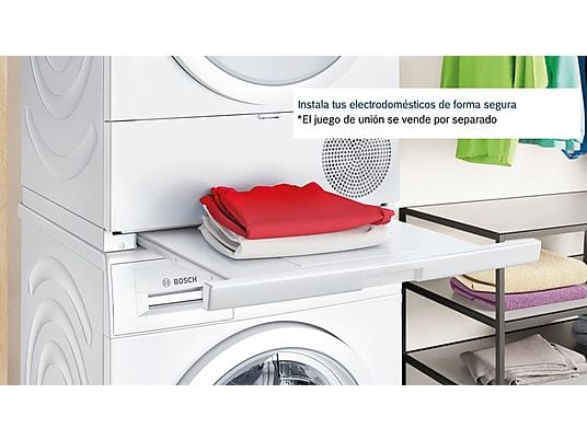 Secadora bomba de calor – Bosch WTR83200ES, Serie 4, 8 kg, 11 programas, AutoDry, Easy Clean, Blanco