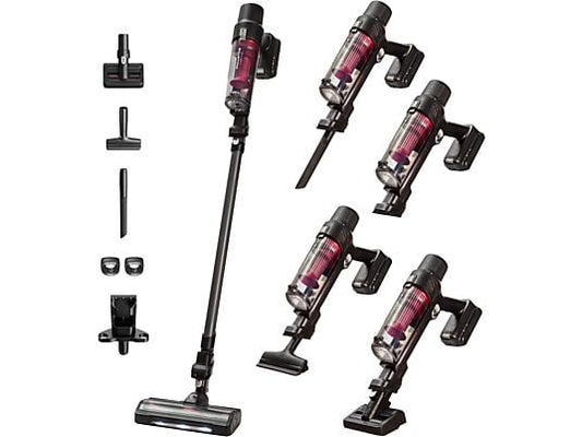 Aspirador escoba – Rowenta RH6A75WO X-Pert 7. 60 Animal Care, 140 W, 0.44 L, 45 min, Ligera, Multisuperficie, Especial mascotas, Rojo