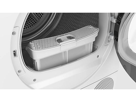 Secadora bomba de calor – Bosch WQG245D0ES, Serie 6, 9 kg, 15 programas, AutoDry, Condensador Autolimpiante, Blanco