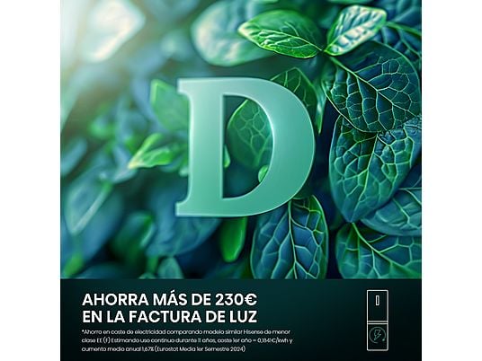 Frigorífico combi – Hisense RB390N4DWD, No Frost, 186 cm, 304 l, Multi Air Flow, Blanco