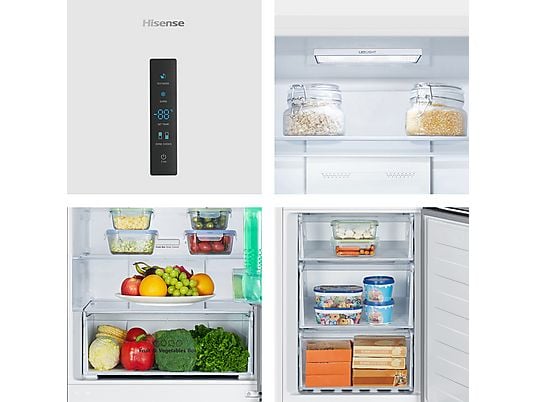 Frigorífico combi – Hisense RB390N4DWD, No Frost, 186 cm, 304 l, Multi Air Flow, Blanco