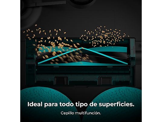 Robot friegasuelos – Cecotec Conga X50, 50 W, 240 min autonomía, Navegación láser, Fregado spin, 15000 Pa, Negro