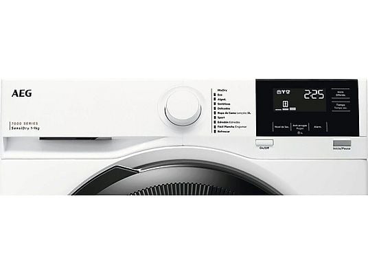 Secadora bomba de calor – AEG TR719G4PB, 9 kg, 10 programas, MixDry, Display LED, Blanco