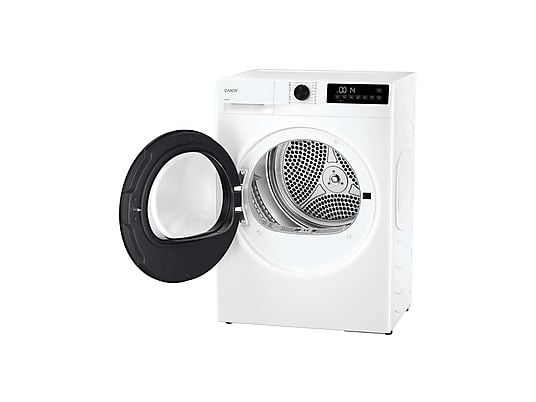 Secadora bomba de calor – Candy GD 9N2B-S, 9 kg, 16 Programas, Carga Frontal, Función Anti-Arrugas, Blanco