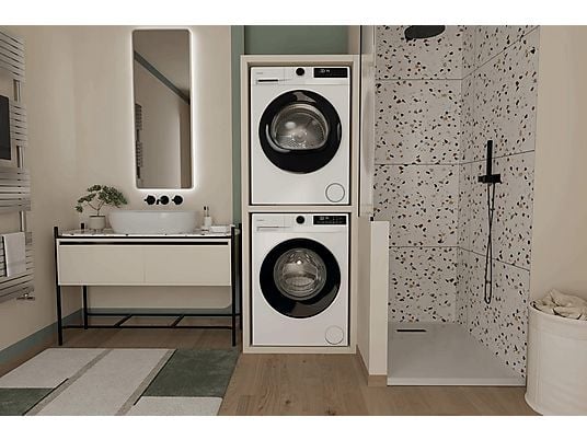 Secadora bomba de calor – Candy GD 9N2B-S, 9 kg, 16 Programas, Carga Frontal, Función Anti-Arrugas, Blanco