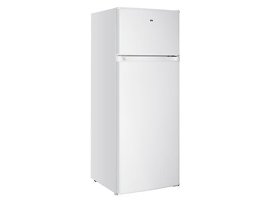 Frigorífico dos puertas – ok. OFK 471 E W, PW58BM, 142.5 cm, 206 l, Pies ajustables, Blanco