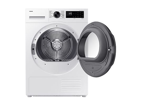 Secadora bomba de calor – Samsung DV90DG52A0AEEC, 9 kg, 14 programas, Hygiene Care, Inteligencia Artificial y SmartThings Clase C, Blanco