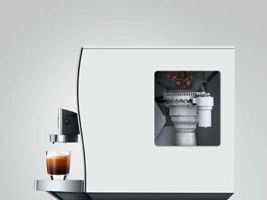 Cafetera superautomática – Jura Z 10 Aluminium White (EA), 1450 W, 2.4 l, 280 g, Función 2 tazas, Molinillo integrado, Plata