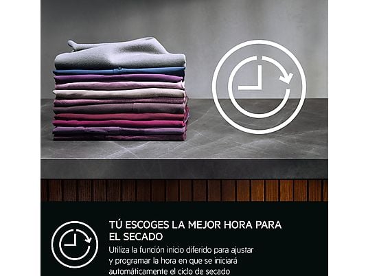 Secadora bomba de calor – AEG Secadora AEG TR818A2PB 8Kg Blanca, Blanco