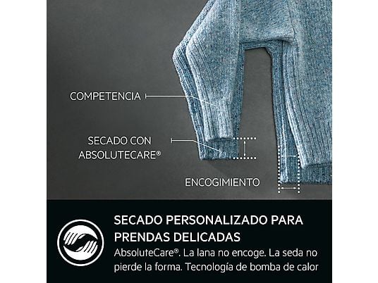 Secadora bomba de calor – AEG Secadora AEG TR818A2PB 8Kg Blanca, Blanco