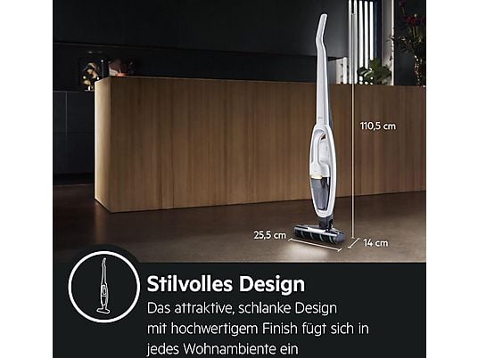 Aspirador de mano – AEG 900277631, 21,6 V, Depósito 0,3 l, Blanco