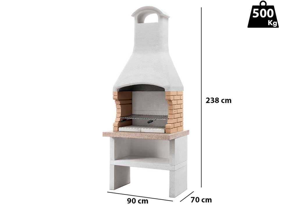 Barbacoa Module Grill de obra para leña y carbón – Palazzetti Ariel