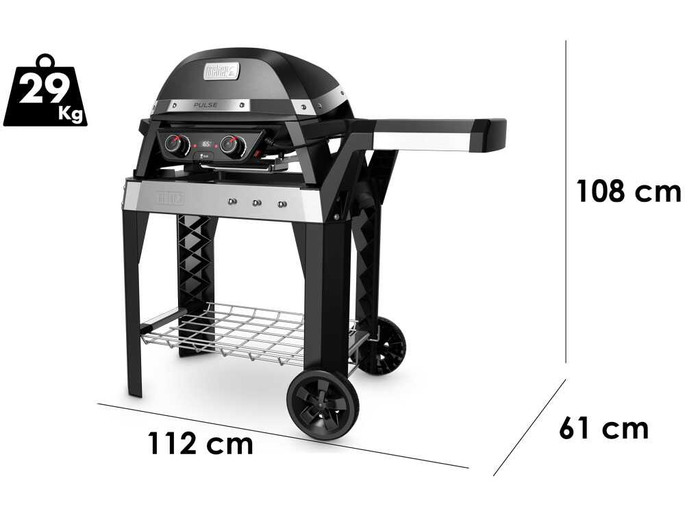 Barbacoa eléctrica con carro – Weber Pulse 2000