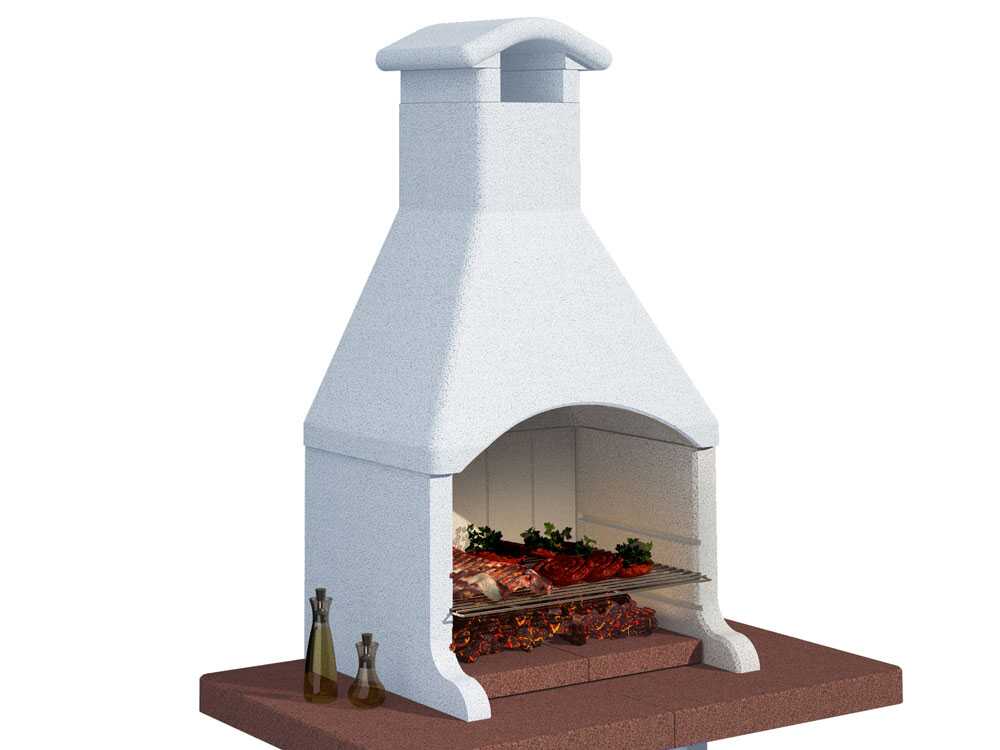 Barbacoa de obra de leña y carbón Linea VZ Portorotondo