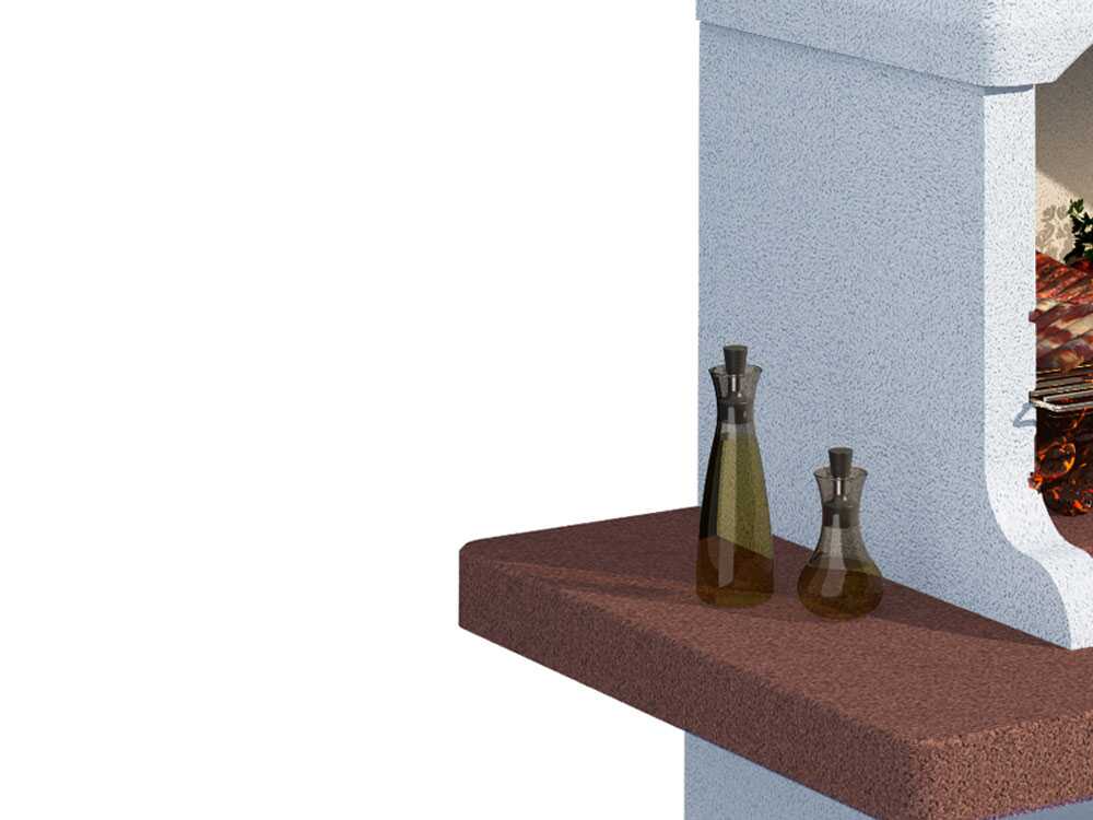 Barbacoa de obra de leña y carbón Linea VZ Portorotondo