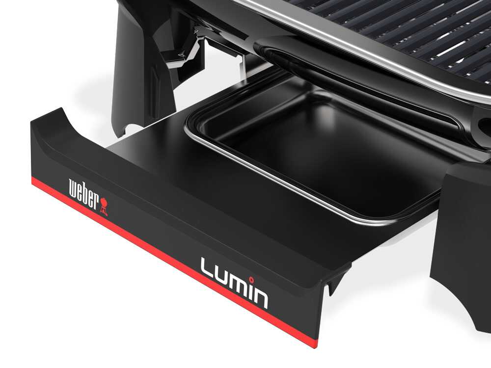 Barbacoa eléctrica portátil – Parrilla 49 x 33 cm – Weber Lumin Black 1502045