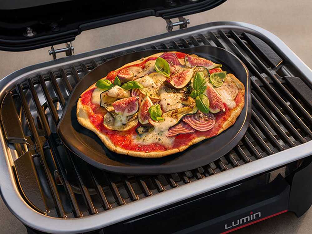 Barbacoa eléctrica portátil – Parrilla 49 x 33 cm – Weber Lumin Black 1502045