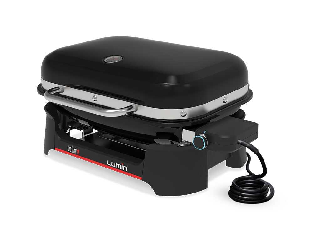 Barbacoa eléctrica portátil – Parrilla 49 x 33 cm – Weber Lumin Black 1502045
