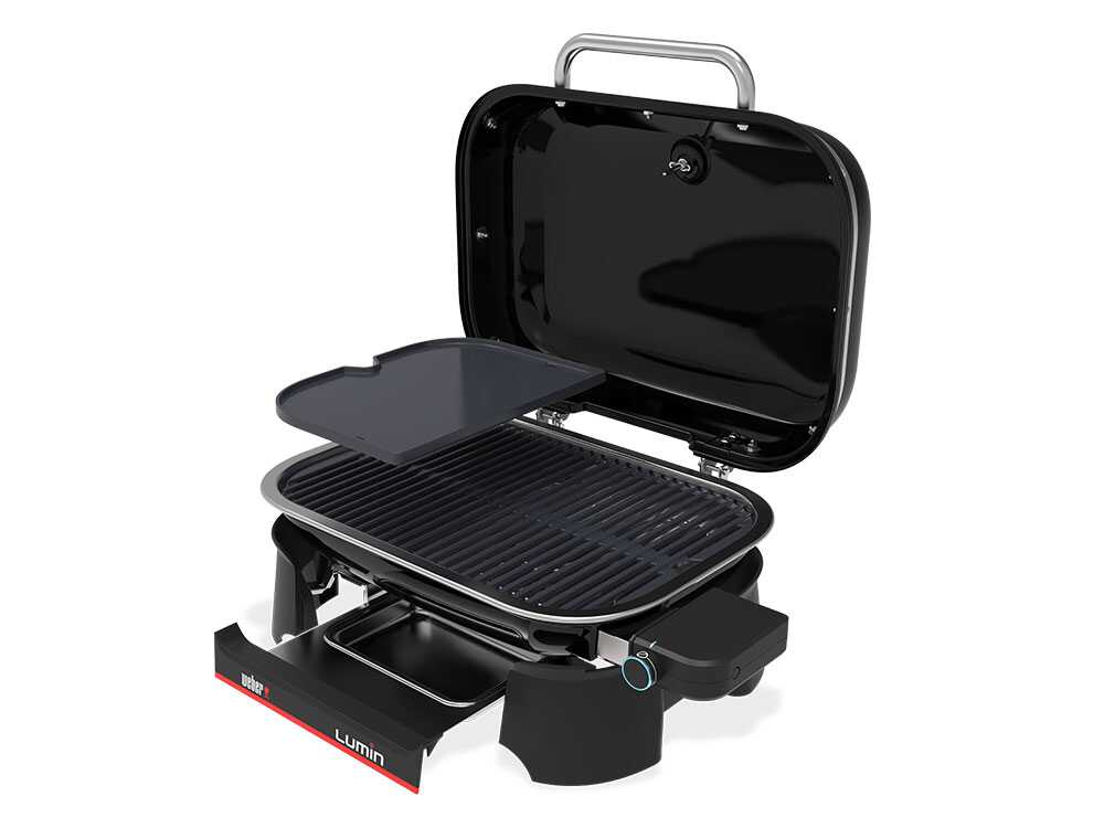 Barbacoa eléctrica portátil – Parrilla 49 x 33 cm – Weber Lumin Black 1502045