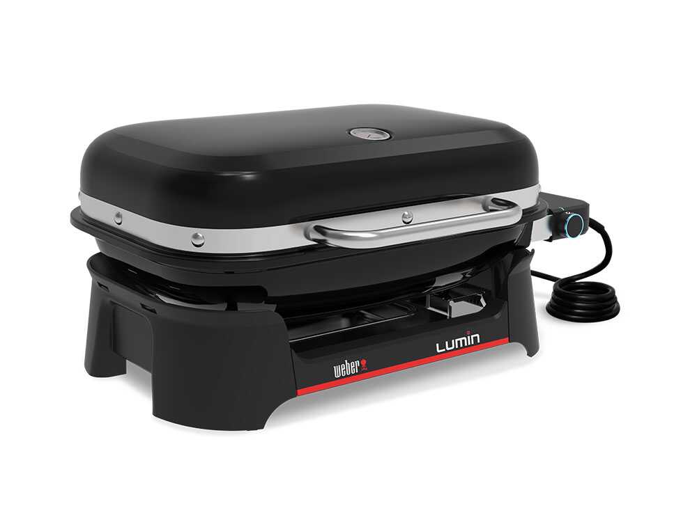 Barbacoa eléctrica portátil – Parrilla 49 x 33 cm – Weber Lumin Black 1502045