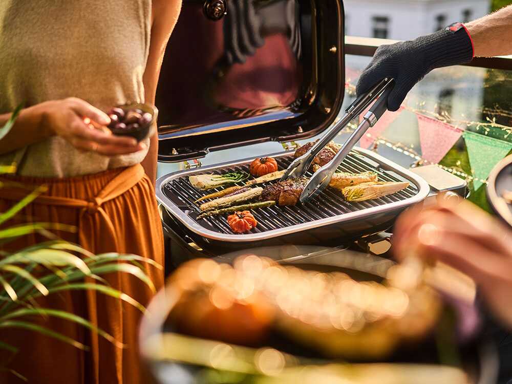 Barbacoa eléctrica portátil – Parrilla 49 x 33 cm – Weber Lumin Black 1502045