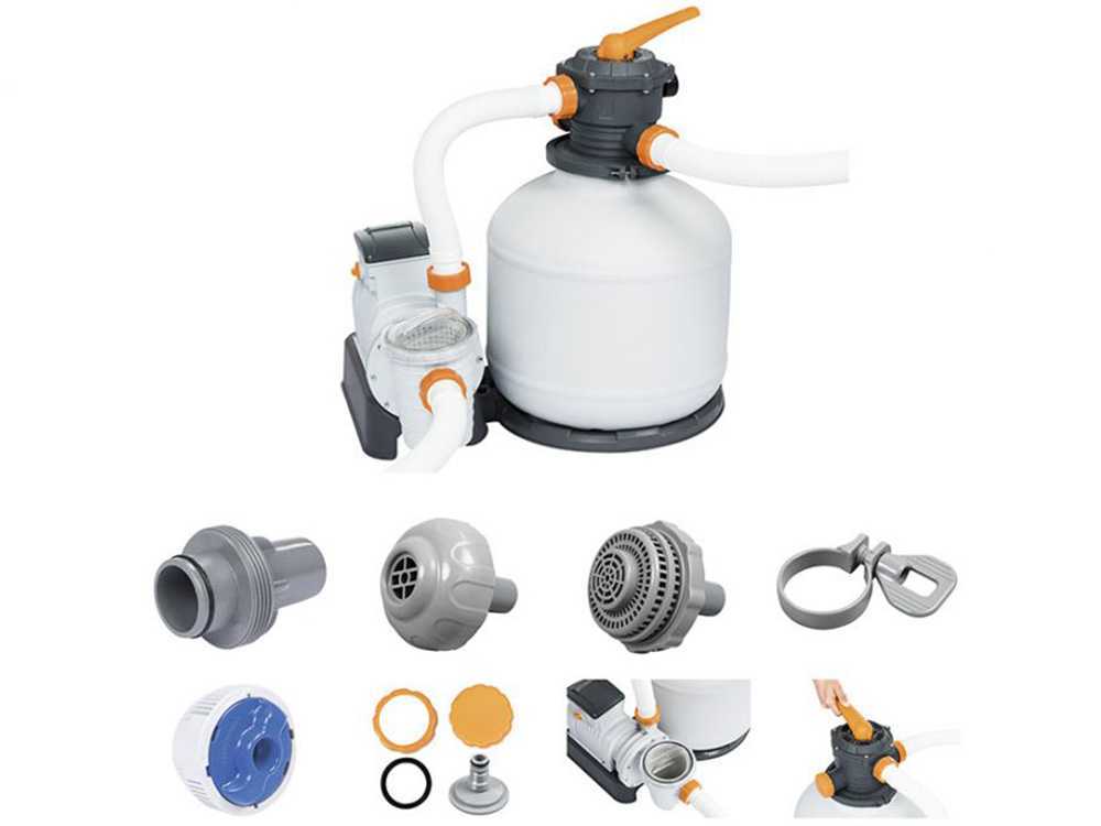 Depuradora de arena Bestway 58486 – Caudal de agua 11355 L/h – 500 W
