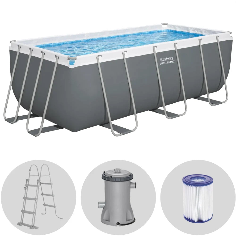 Piscina desmontable Bestway Power Steel 56456 – 412x201x122 cm