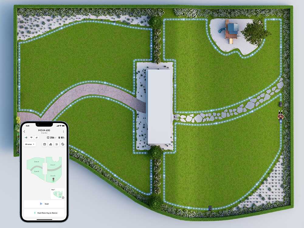 Robot cortacésped MOVA 1000 Con instalación