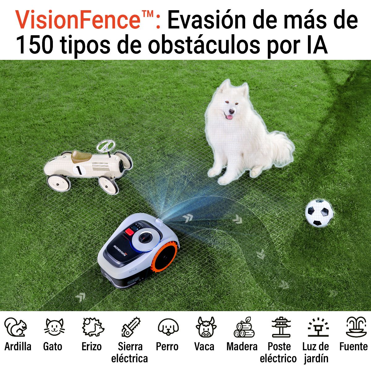 Robot cortacésped i206E AWD 600m2 Segway Navimow