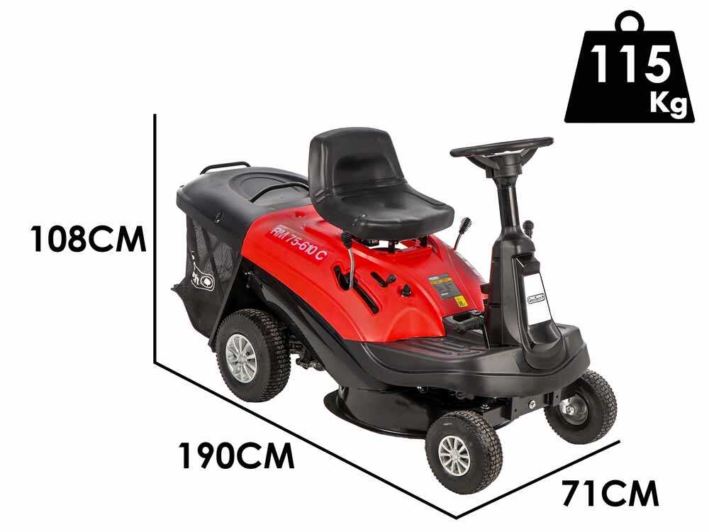 Tractor Cortacésped Minirider Geotech RM 75-610 C – Motor de 224cc