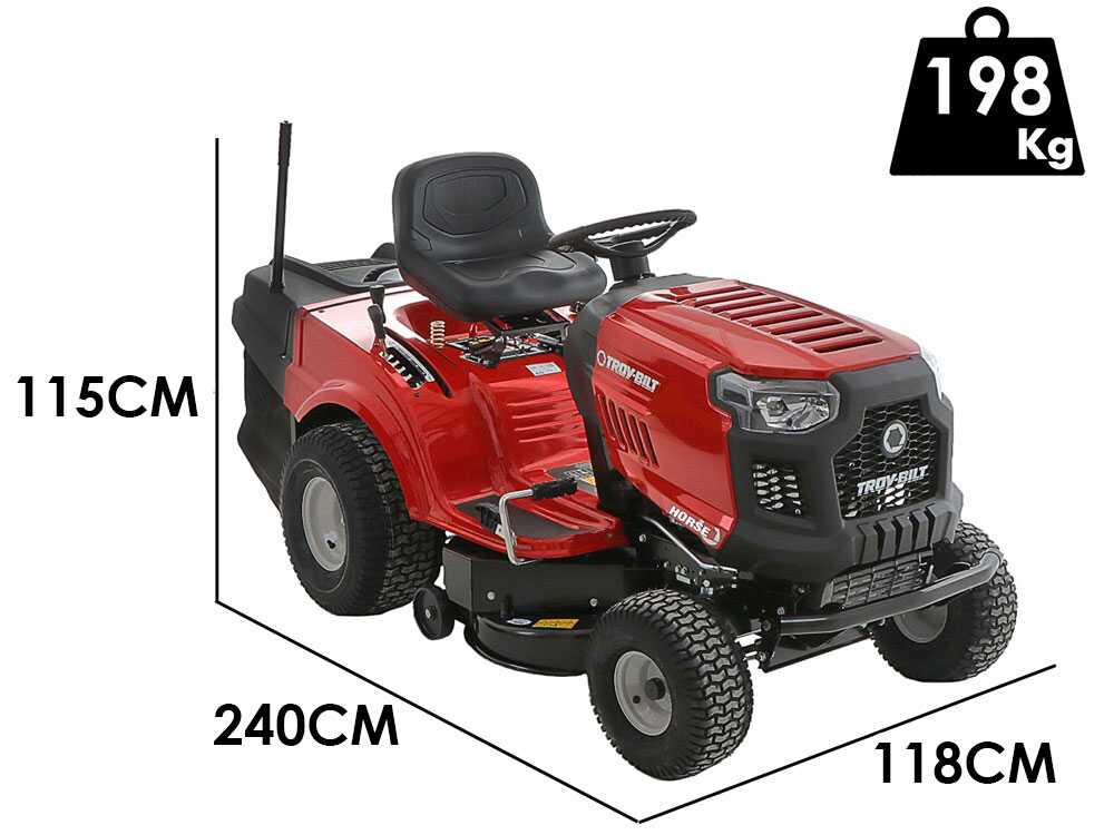 Tractor cortacésped Troy Bilt Horse 105T-R – cambio hidrostático – recogedor